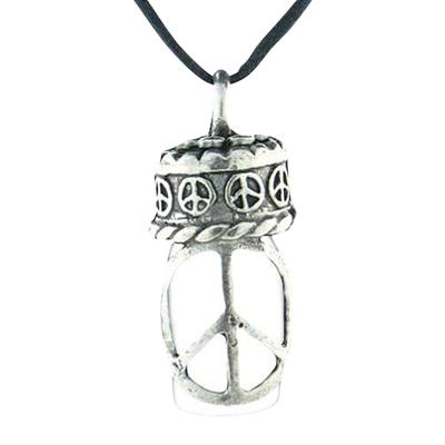 Peace Cremation Urn Necklace