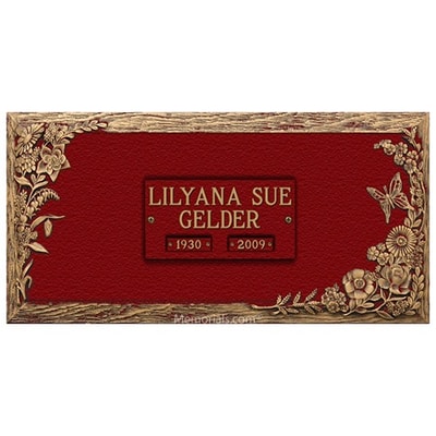 Peaceful Meadow Cremation Bronze Plaques
