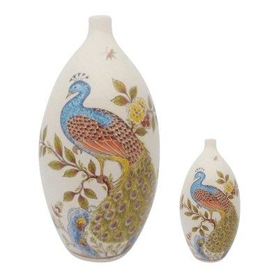 Peacock Ceramic Cremation Urns