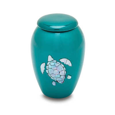 Pearl Sea Turtle Keepsake Urn