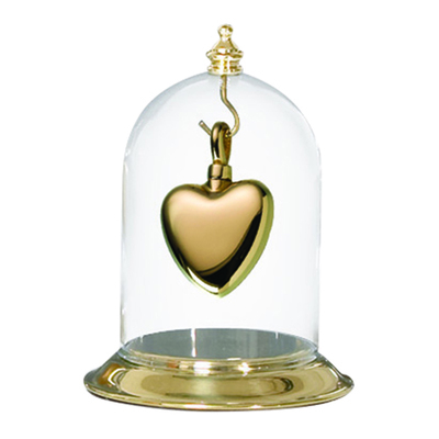 Polished Brass Glass Display Dome