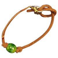 Lime Memory Bead Ash Bracelet