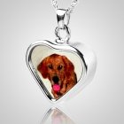 Heart Pet Picture Cremation Pendant