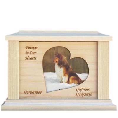 Pet Heart Picture Cremation Urns