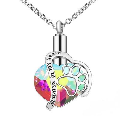 Pet Keepsake Color Ash Heart