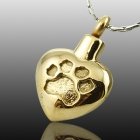 Paw Heart Print Cremation Jewelry II