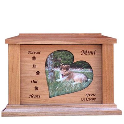 Hearts Forever Picture Cremation Urn - Large