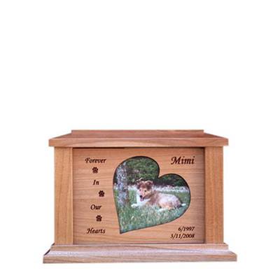 Hearts Forever Picture Cremation Urn - Small