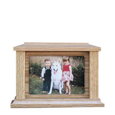 Pet Rectangle Picture Cremation Urn - Medium