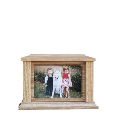 Pet Rectangle Picture Cremation Urn - Small