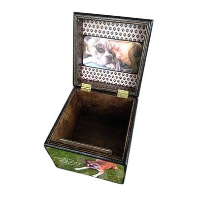 Photo Cube Large Pet Urn With Photo Lid