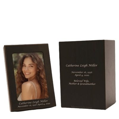 Picture Wood Cremation Urns