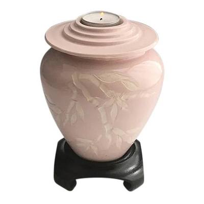 Pink Bamboo Child Ceramic Urn