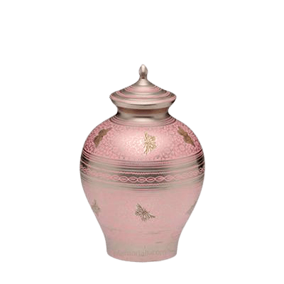 Pink Butterflies Medium Cremation Urn