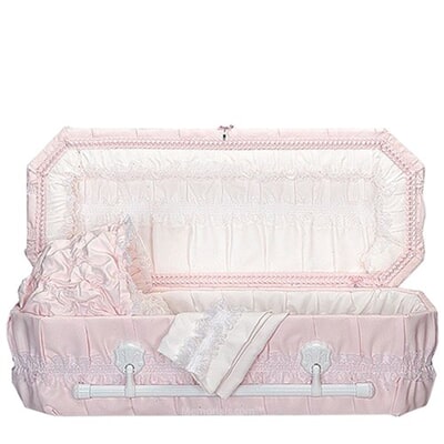 Pink Carriage Medium Child Casket