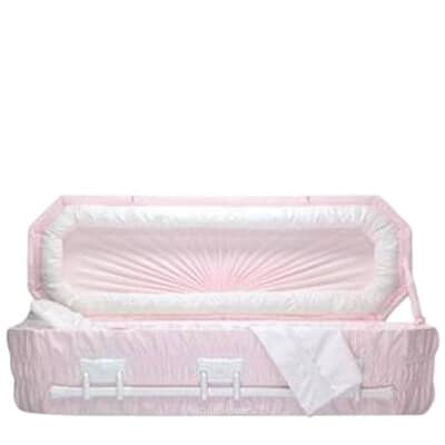 Pink Cloud Premie Child Casket