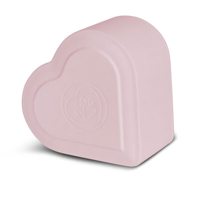 Pink Double Heart Pet Cremation Urns