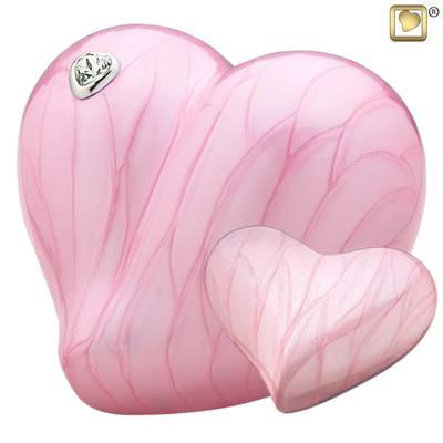 Pink Heart Child Cremation Urns