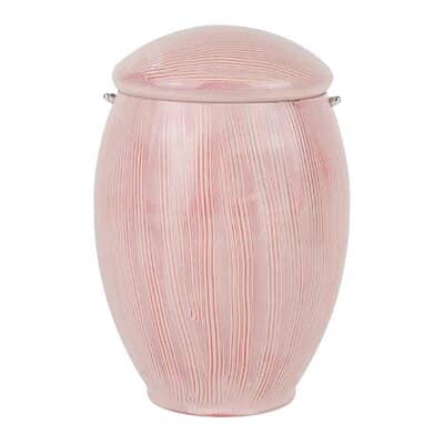 Pink Peal Ceramic Cremation Urn