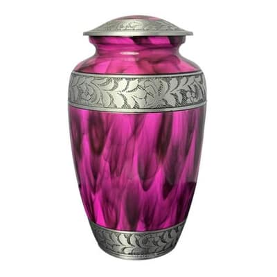 Pink Rain Cremation Urn