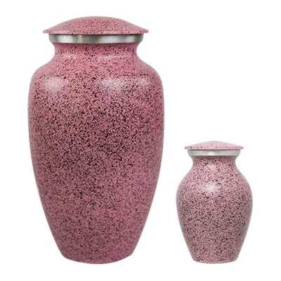 Pink Speckled Cremation Urns
