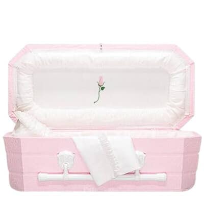 Pink Tearose Large Child Casket II