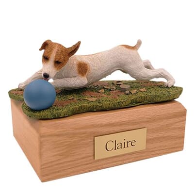 Playful Jack Russell Terrier Large Dog Urn
