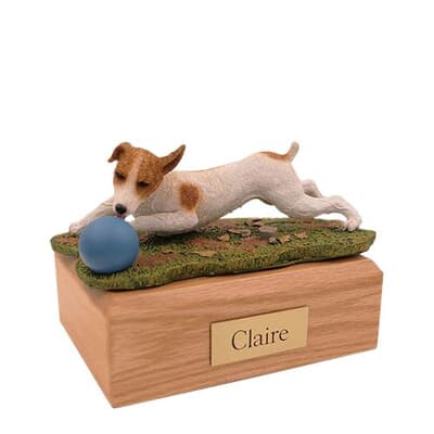 Playful Jack Russell Terrier Small Dog Urn