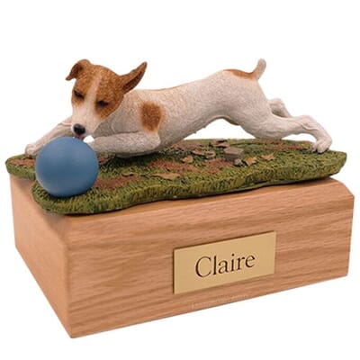 Playful Jack Russell Terrier X Large Dog Urn