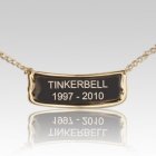 Polished Brass Pet Urn Plaque