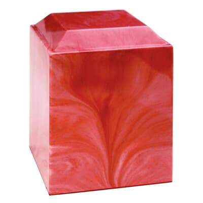 Poinsettia Red Cultured Cremation Urn