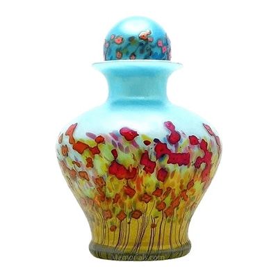 Poppy Glass Cremation Urn