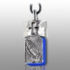 Pet Prayer Blue Cremation Necklace