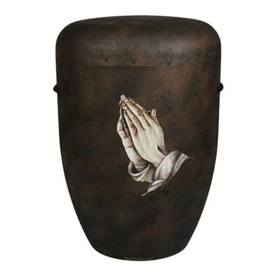 Praying Hands Rustic Cremation Urn