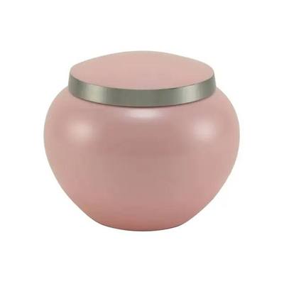 Princess Pink Small Metal Pet Urn