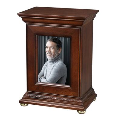 Pristine Photo Wooden Urn