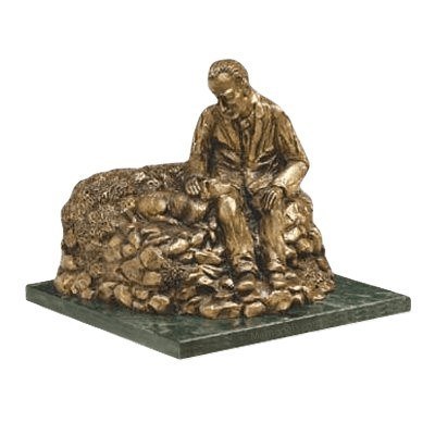 Man Resting Cremation Urn