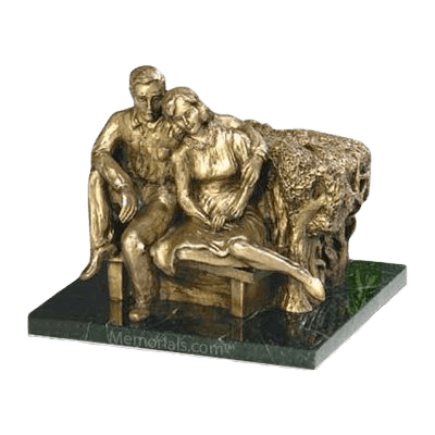 Seated Couple Individual Urn