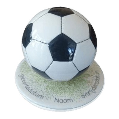 Black Soccerball Urns