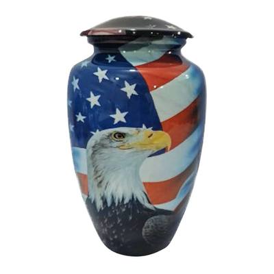 Proud to Be An American Metal Urn