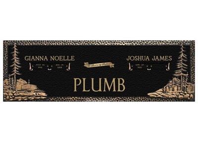 Provo Temple Bronze Plaque 44 x 14