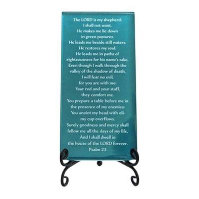 Psalm 23 Glass Plaque