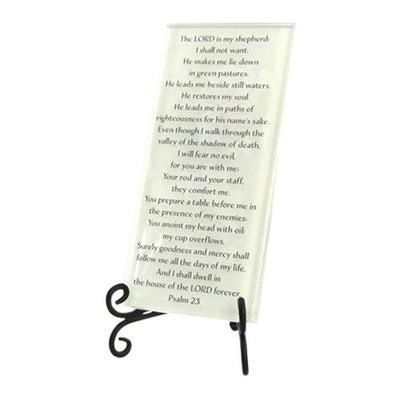 Pure Psalm 23 Glass Plaque