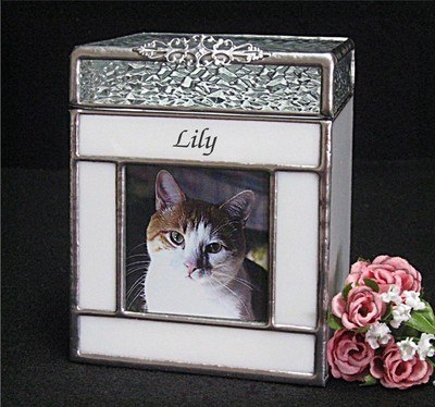 Purity Glass Large Photo Pet Urn