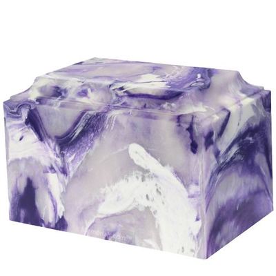 Purple Rain Cultured Marble Urn