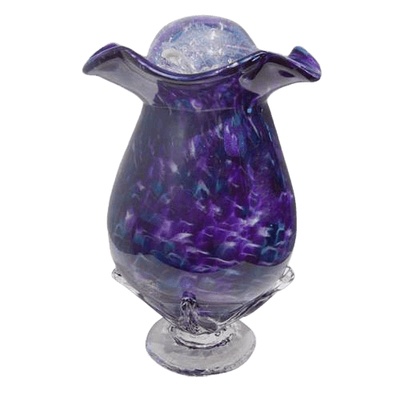 Purple Fantasy Glass Cremation Urn