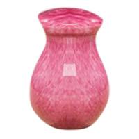 Pet Pink Large Glass Urn
