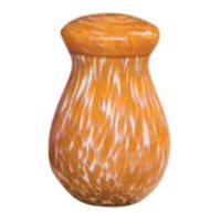 Pet Orange Large Glass Urn