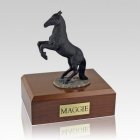 Black Rearing Horse Cremation Urns