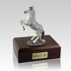 Dapple Gray Rearing Horse Cremation Urns